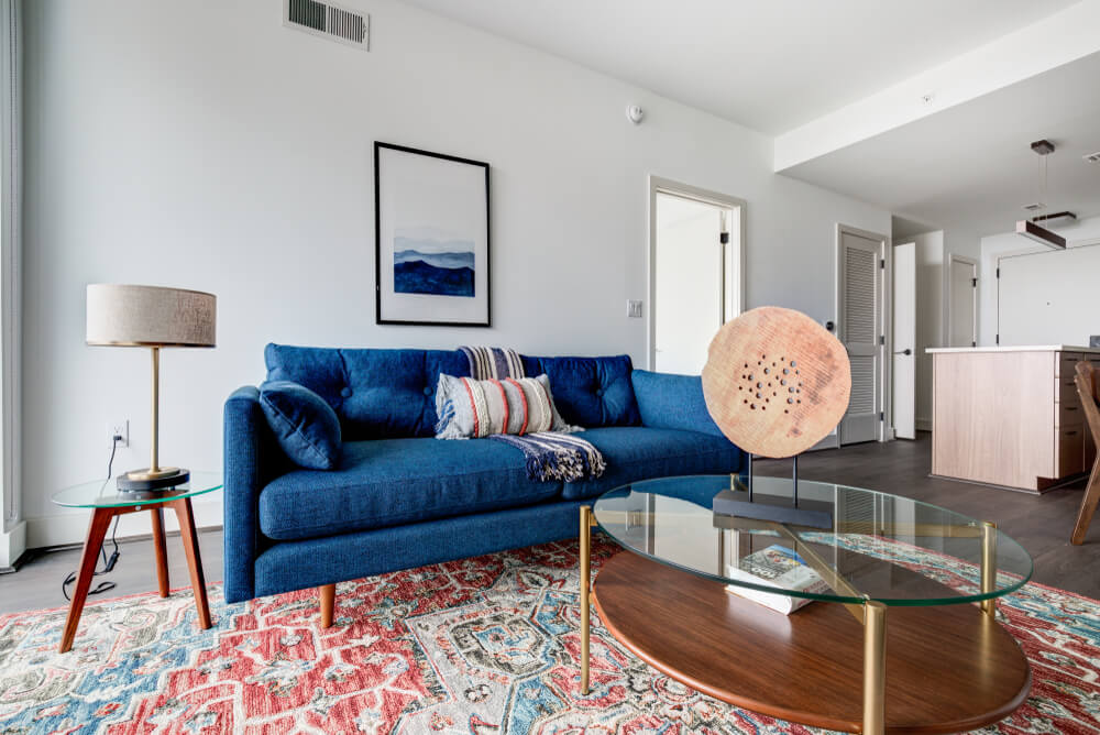 Interior de una propiedad de alquiler a corto plazo en California