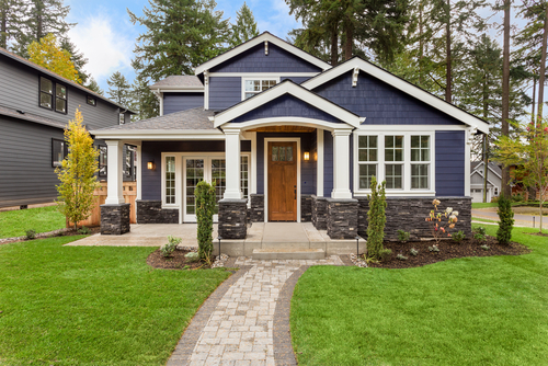 Foto del exterior de una casa en California